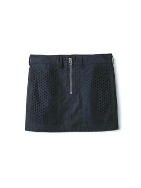 ★ Alexander Wang Limited Release Seasonal Staple Laser Cut Mini Skirt Black 2 ★